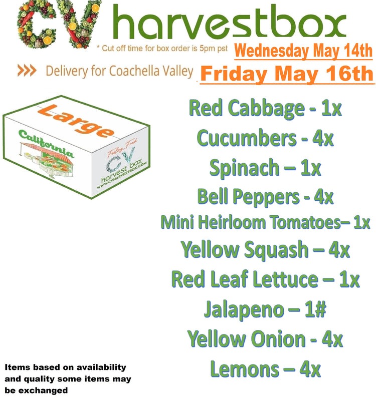 CV Harvest Box (Changes Weekly!)