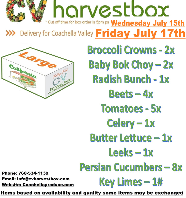 CV Harvest Box (Changes Weekly!)