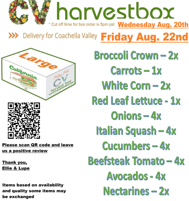 CV Harvest Box (Changes Weekly!)