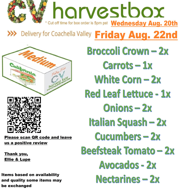 CV Harvest Box (Changes Weekly!)