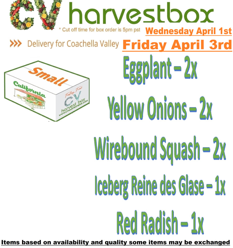 CV Harvest Box (Changes Weekly!)