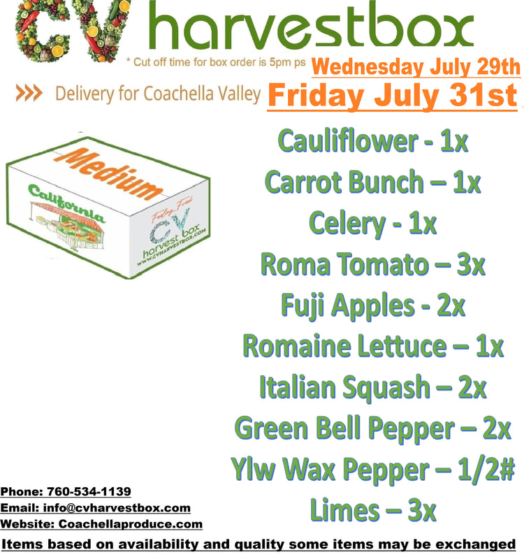 CV Produce Box (Changes Weekly)