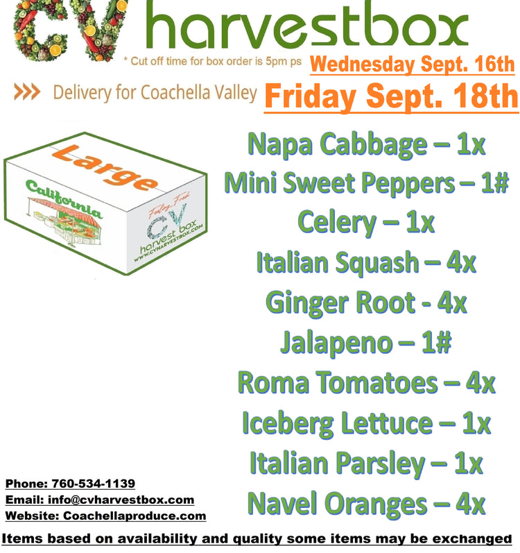 CV Produce Box (Changes Weekly)