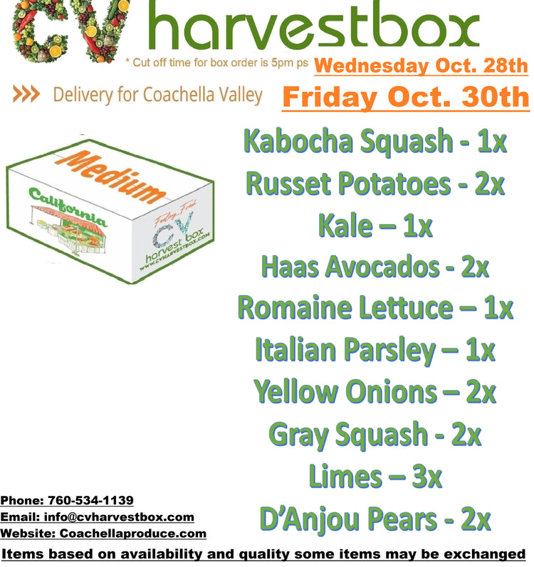 CV Produce Box (Changes Weekly)