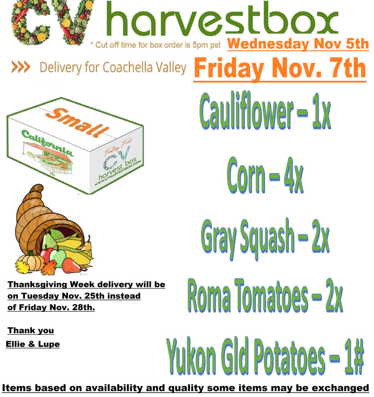 CV Harvest Box (Changes Weekly!)