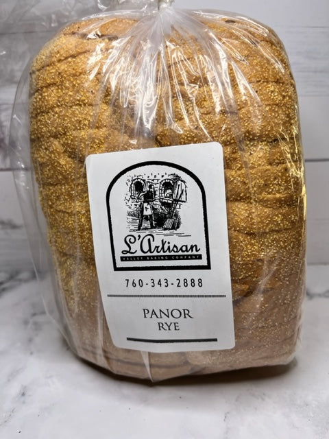L' Artisan Handcrafted Rye Panor Loaf - Sliced